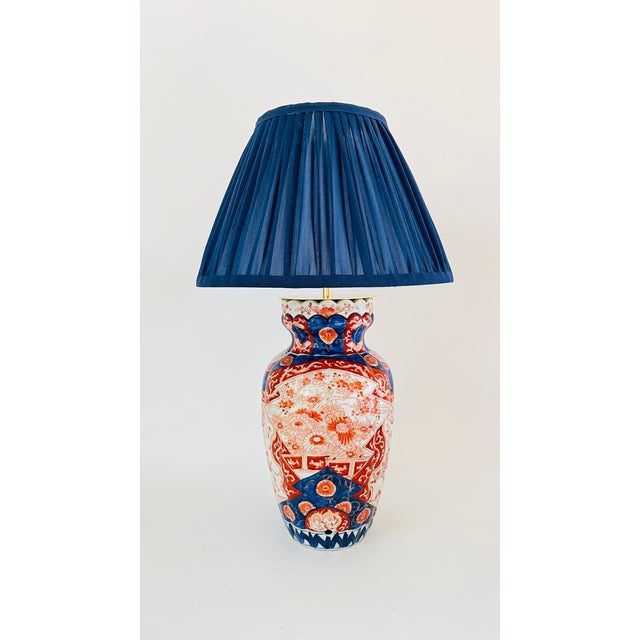 Antique Japanese Imari Lamp, 1959 For Sale - Image 6 of 6