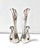 Art Deco Vintage Silverplate Swan Bud Vases, Sculptural Pair For Sale - Image 3 of 7