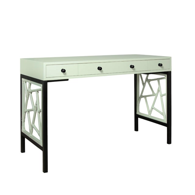Tiffany Writing Desk - Celery Green For Sale - Image 9 of 9
