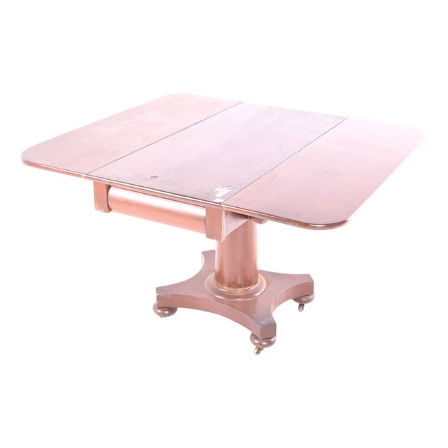 Antique Mahogany Drop Leaf Dining Table, 1890s For Sale - Image 5 of 5