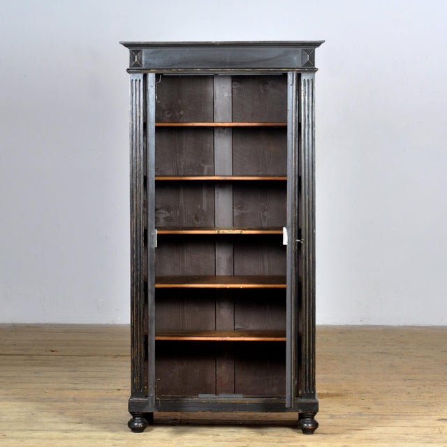 Black Pine Cabinet, 1930s For Sale - Image 4 of 12