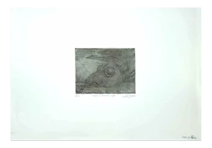 Leo Guida, Animal Skull, Original Etching, 1971