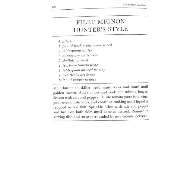 Paper "The Colony Cookbook" 1972 Calvallero, Gene and James, Ted For Sale - Image 7 of 12