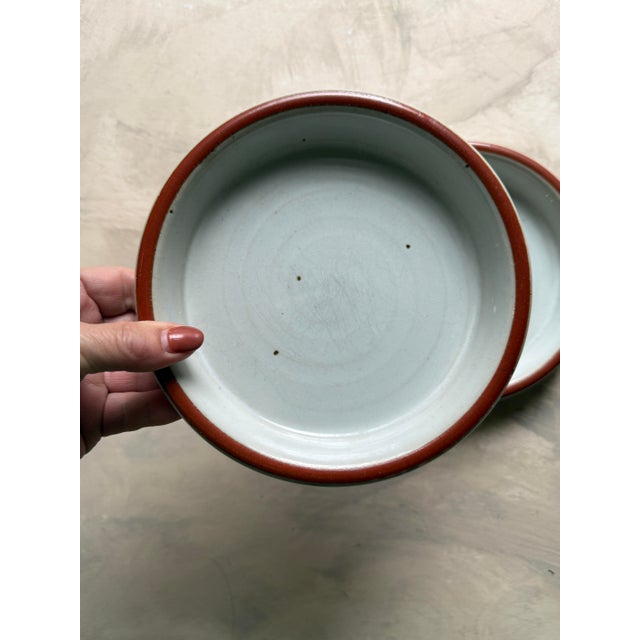 Dansk Vintage Dansk Niels Refsgaard Stoneware 7” Plates - Set of Two For Sale - Image 4 of 6