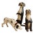 Large Early 20th C Folk Art Carved Dog Trio – Primitive Americana For Sale