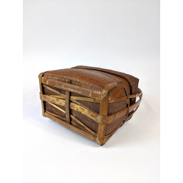 Antique Chinese Woven Basket Chairish