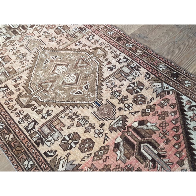 Early 20th Century Mahajeran Rug-3′1″ × 6′4″ For Sale - Image 4 of 7