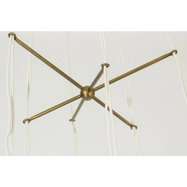 Black Mid-Century Ceiling Light by Hans Bergström, 1950s For Sale - Image 8 of 11