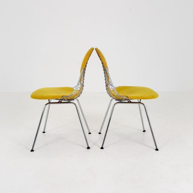 Mid-Century DKX-2 Wire Chair by Charles & Ray Eames for Herman Miller, 1970s For Sale - Image 4 of 15