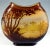 Glass Large Round Art Nouveau Style Gall Cameo Vase with Seascape Decor from Emile Gallé, France, 1905 For Sale - Image 7 of 10