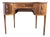 Vintage Sheraton Revival Kidney-Shaped Mahogany Desk With Satinwood Inlay For Sale