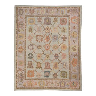 Turkish Oushak Rug 9'10" x 12'5" For Sale