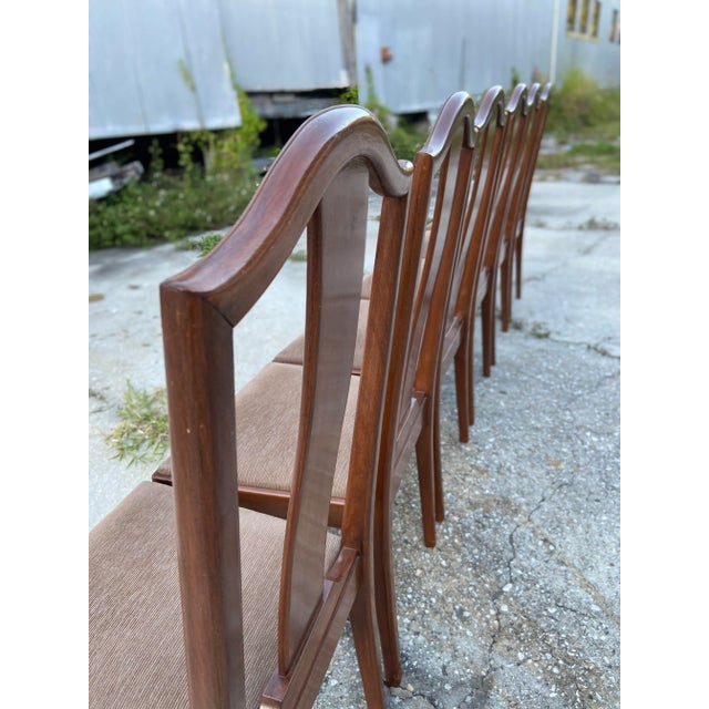 Late 20th Century Set of Six Classic Dining Chairs | in the Style of Stanley Jay Friedman for Brueton in Late 20th Century For Sale - Image 5 of 13