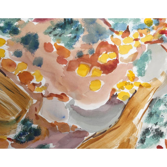 Floral Abstraction Harold Wallerstein German/American (1924–2007) Date: circa 1980 Watercolor on Paper, signed lower right...