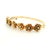 1900 - 1909 Antique English Victorian Diamond Wild Rose Floral Bangle Bracelet in 15k Gold For Sale - Image 5 of 10
