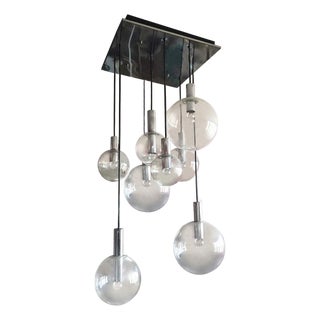 Mid 20th Century RAAK Chandelier Lamp Ceiling Fixture / Sonneman Gaetano Sciolari / Lightolier For Sale