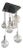 Mid 20th Century RAAK Chandelier Lamp Ceiling Fixture / Sonneman Gaetano Sciolari / Lightolier For Sale