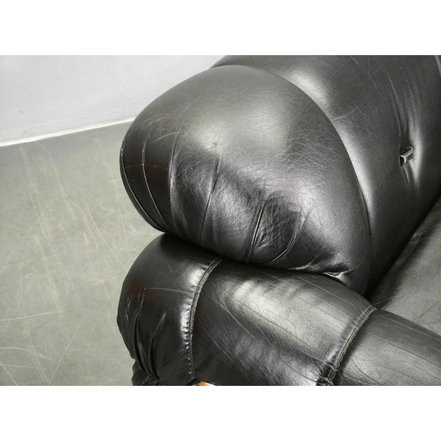 Italian 2-Seater Sofa in Chrome and Leatherette by Adriano Piazzesi, 1970s For Sale - Image 12 of 18