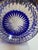 Mid 20th Century Czech Bohemian Cobalt Blue Cut to Clear Crystal Centerpiece Bowl For Sale - Image 17 of 18