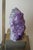 Amethyst Table Lamp in Brass with Silk Lampshade, 1970s For Sale - Image 11 of 18