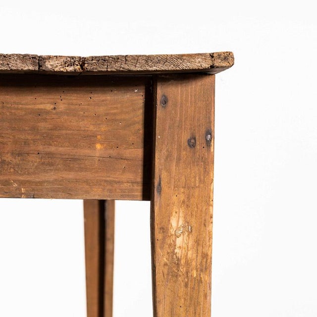 Scrubbed Top Pitch Pine Dairy Dining Table, 1950s For Sale - Image 4 of 9
