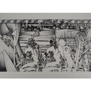 Francisco Melo, Guerriers futuristes (Nude), Lithograph For Sale
