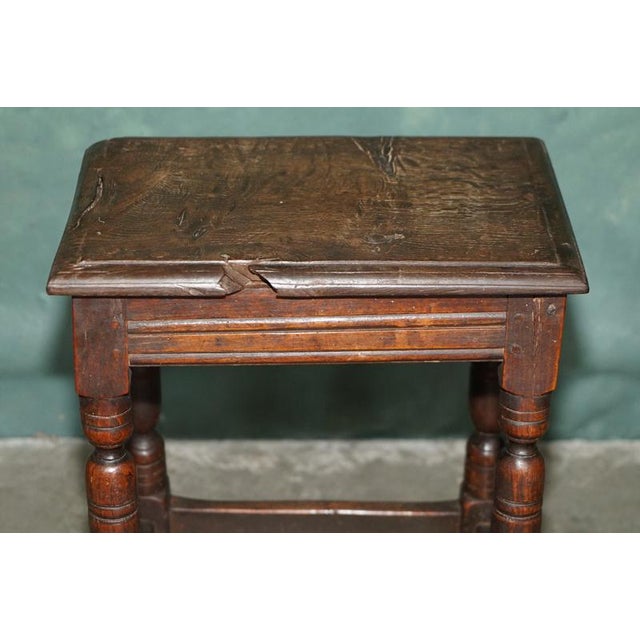 Mid-17th Century English Oak Joint Stool For Sale - Image 13 of 18