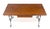Solid Warmed Chestnut Wrought Iron Base One Drawer Writing Table Desk MINT