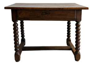18th c. French Walnut Bobbin Table