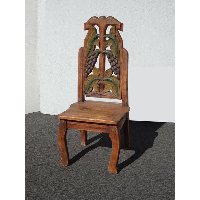 Gorgeous Chair in Good Rustic Vintage Condition. Solid and Firm. Wear is usual for its age. Please study the photos and...