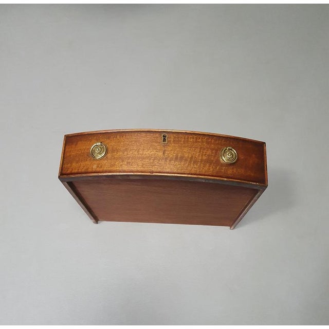 Victorian Mahogany Coffee Table with Leather Top on Brass Wheels from Heldense, 1980s For Sale - Image 3 of 16