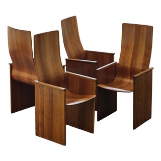 Segesta Chairs by Afra & Tobia Scarpa for Stildomus, 1960s, Set of 4 For Sale