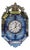 Large 19th Century Venetian Mirror Wall Clock Music Box For Sale