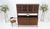 Brown Dunbar Walnut Two Part Sideboard Credenza Breakfront Carved Slate Inserts MINT! For Sale - Image 8 of 18