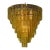 Olive Green Murano Glass Waterfall Chandelier For Sale