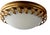 Late 20th Century Pair of Hollywood Regency Gilt Acanthus Leaf & Frosted Glass Flush Mounts For Sale - Image 5 of 15