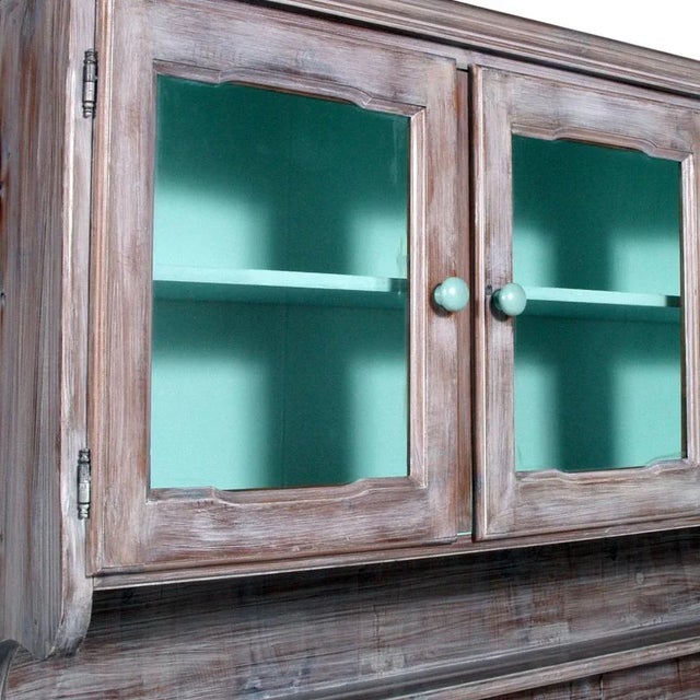 Venetian Cupboard in Larch, 1940s For Sale - Image 3 of 7