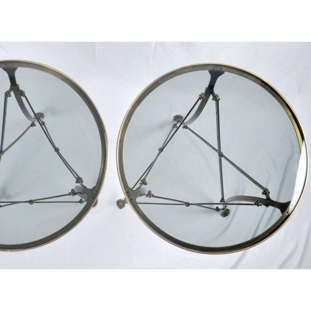 Louis XVI-Style Bronze Gueridon Side Tables - a Pair For Sale - Image 6 of 8