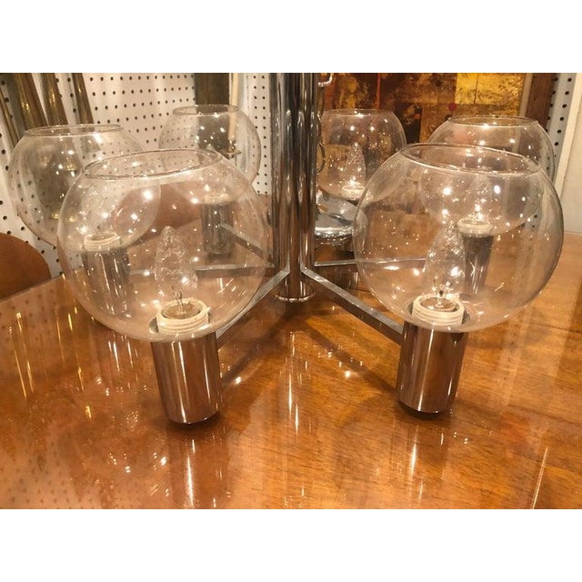 1960s Mid-Century Modern Chrome Sputnik Chandelier For Sale - Image 9 of 17