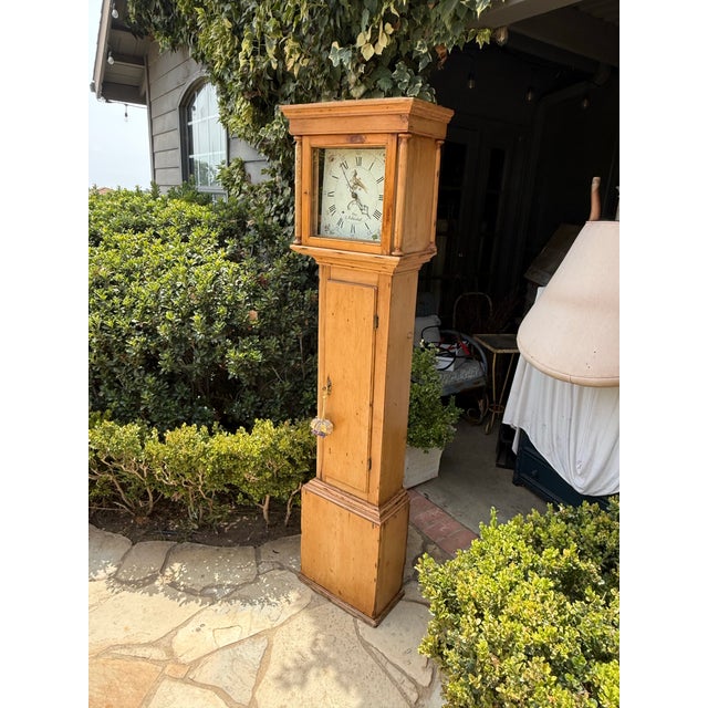 Here we have a absolutely stunning long case clock in pine dated mid 19th Century. Its rare to see these long case clocks...