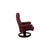 Set of Red Leather Atlantic Recliner and Footstool from Stressless For Sale - Image 12 of 17