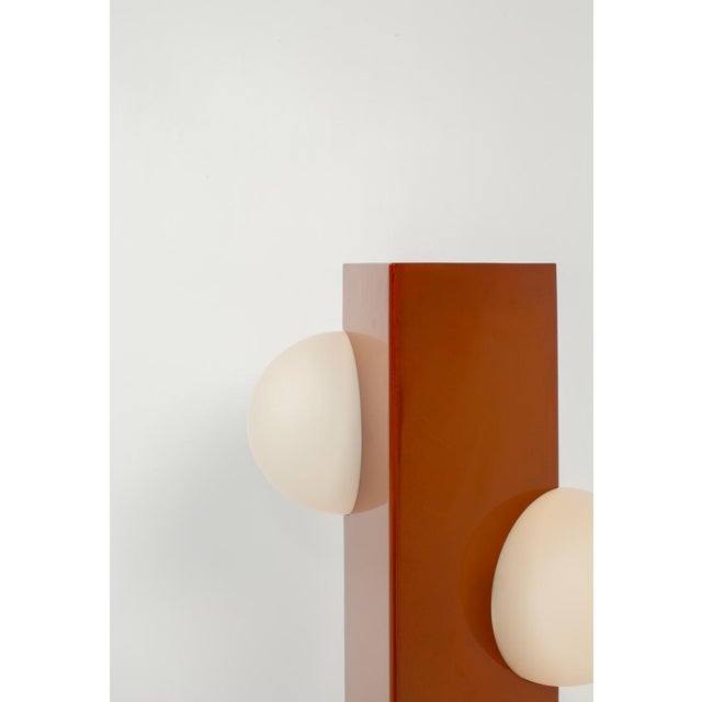 Medium Sfera Orange Glaze Lamp from Pulpo For Sale - Image 9 of 17