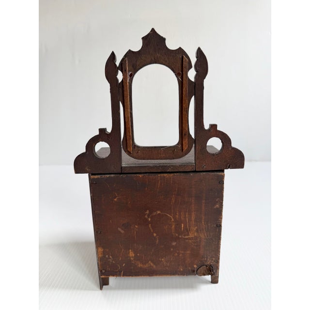Antique Miniature Wooden Salesman Sample Dresser Chest of Drawers For Sale - Image 12 of 12