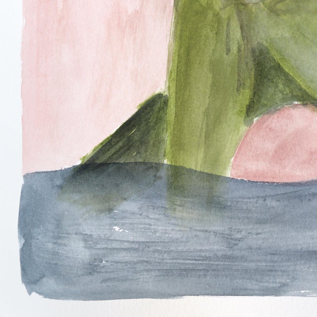 Contemporary Lounging VI - Original Contemporary Figurative Painting on Paper by Ama Liyanage For Sale - Image 3 of 6