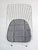Gray Wire Chairs in Chrome and White Steel Mesh, Set of 4 For Sale - Image 8 of 18