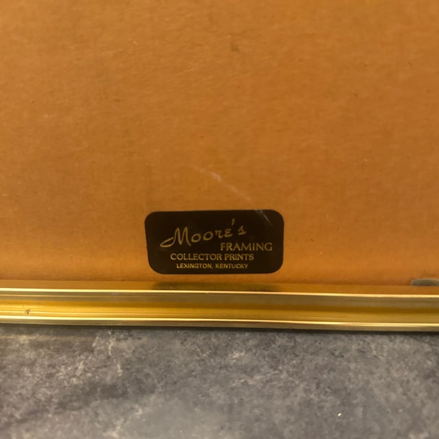 Mid 20th Century Framed Watermelon Still Life - Original Watercolor or Pastel Painting, Vintage Kitchen Wall Art For Sale - Image 5 of 7