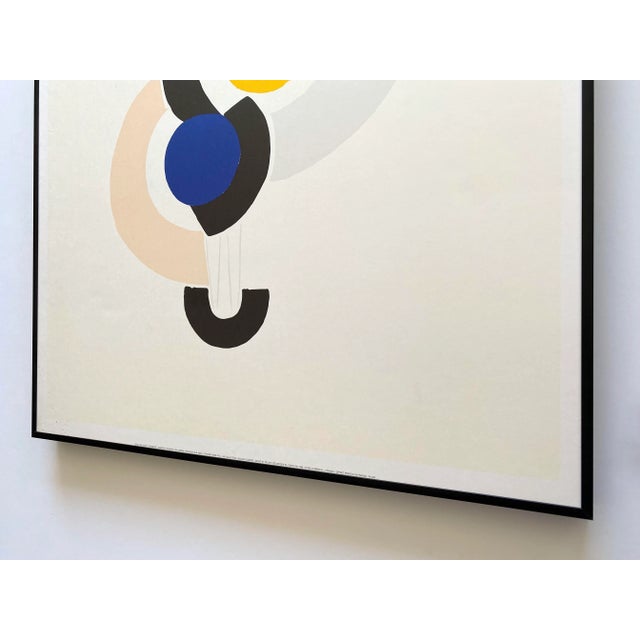 Sonia Delaunay Vintage 1989 Modernist Framed Fine Art French Lithograph Print " Danseuse " 1919-1923 For Sale - Image 12 of 12