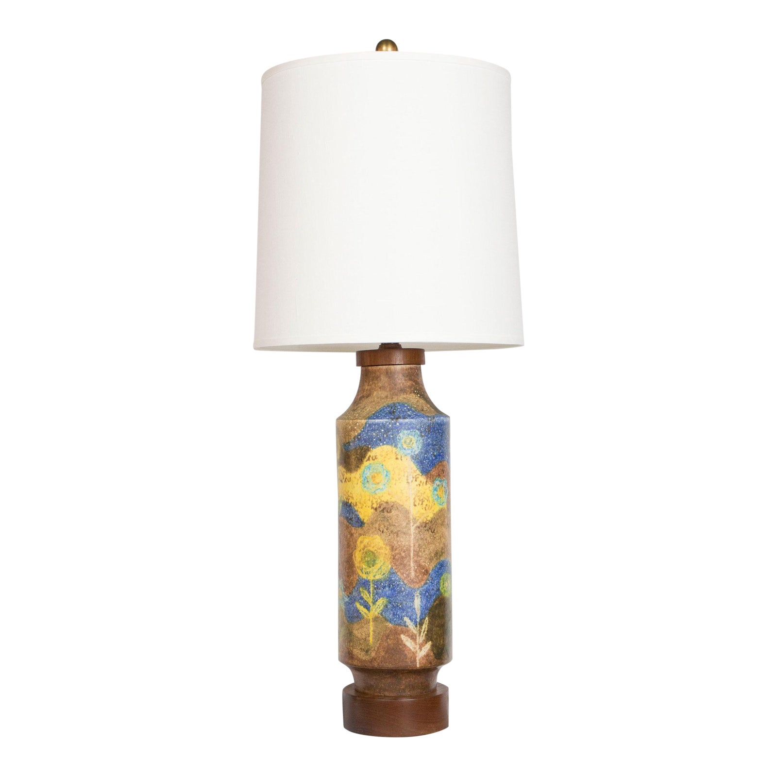 Raymor Ceramic Abstract Table Lamp Chairish