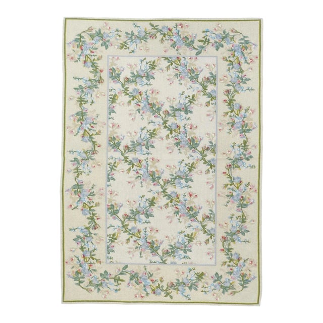 French Aubusson Design Rug 3' X 5' For Sale