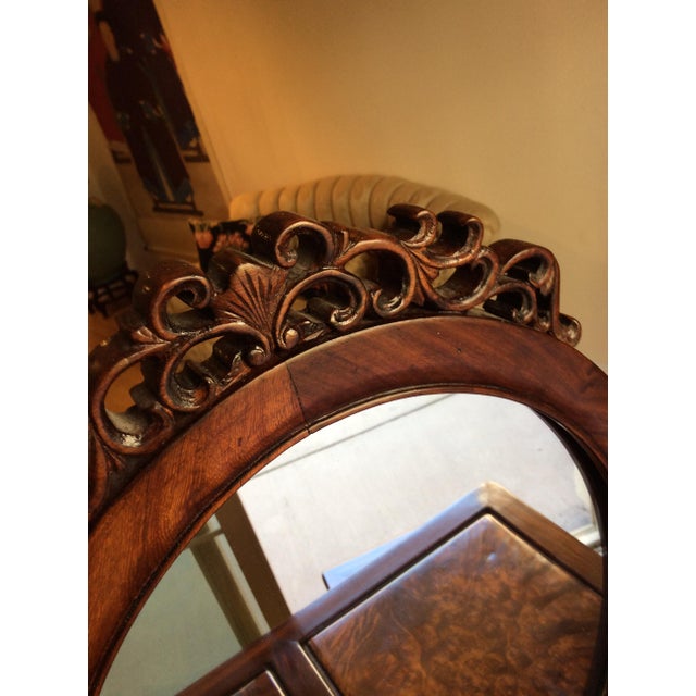 Chinese 20th Century Chinese Burl Wood and Blackwood Dressing Table with Stool - 2 Pieces For Sale - Image 3 of 12